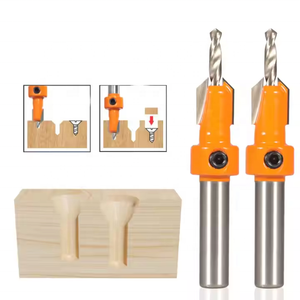 8mm Shank HSS Countersink 90 Degrees Chamfer Tool Woodworking Drill Bit High Carbon Steel Countersunk Screw Hole Drilling