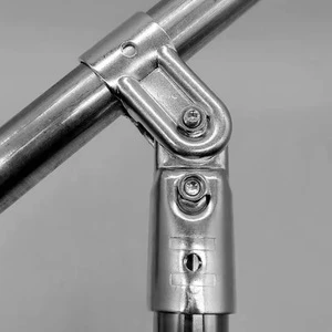Three Pipe Fittings Connector T Adjustable Clamp, Fit OD 20 mm Stainless Steel Pipe Clamp