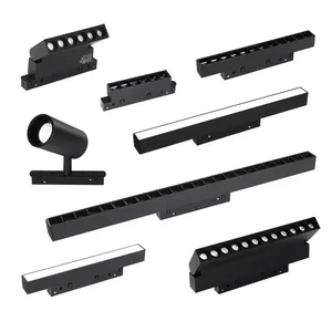 Intelligent Track Light System Dimmable Indoor Lighting 48V LED Magnetic Track Light for Show Room Shop