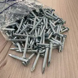High Quality Durable Steel Barbed Fluted Smooth Ring Spiral Silver Concrete Nails for Construction Carpentry Various Sizes