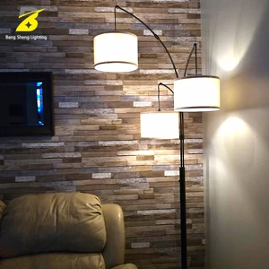 Modern Minimalist Contemporary 3 Head Arc Pendant Chandelier Glass LED with Empire Shade for Living Room Sofa Side