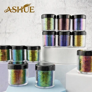 Wholesale 0.5 G Nail Aurora Powder Cloud Brocade Powder Optical Chameleon Flakes Mirror Powder For DIY Resin Crafts