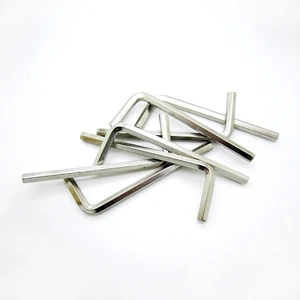 Factory Price L1.3L1.5L2.0L2.5L3.0L4.0L5.0L6.0L8.0L10.0 Nickel Plated Flat Head Hexagonal Wrench