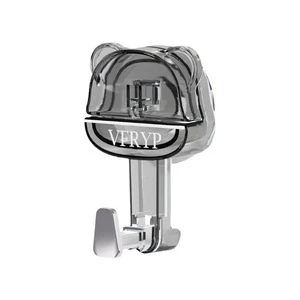Fandeng Bear Suction Cup Hook Strong Waterproof Seamless Non-Perforated Transparent Plastic Kitchen & Bathroom Clothes Hook