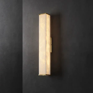 Modern luxury style Indoor Lighting Design Alabaster LED Wall Light Lamp for Living Room Bedroom Hotel use Wall Sconce