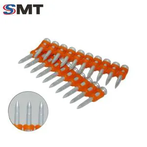 Chinese Factories Hot-selling Industrial Grade Zinc Plated Smooth Shank Shooting Nails and Cordless Gas Nails for Construction