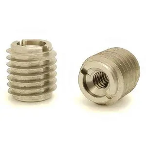 DIN16903 Nickel Plated Brass Threaded Bushings Round Without Shoulder Open Insert for Plastic Molding Competitive Price