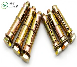High-Strength Grade A2-70 Zinc Plated Plain Stainless Steel Hex Expansion Bolts Screws Four-Piece Set Gecko Design Light Body