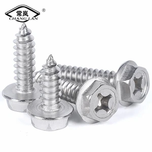 Hexagonal Flange Head Corrosion-resistant Stainless Steel Self-tapping Screws