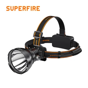 Rechargeable Super Bright Yellow Light LED Headlamp 2000LM High Intensity Adjustable Beam 400m Long Throw Waterproof Design For
