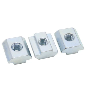 Cross-border Hot Sale European Standard T-nut Aluminum Profile Accessories Hammer Boat Nut Square Nut Grade Class C Blue White