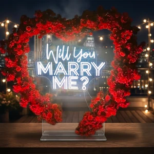 Hot Will You Marry Me Neon Sign Led Neon Light For Business Company Logo Will You Marry Me Event Wedding Custom Neon Sign