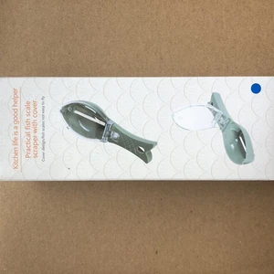Household Kitchen Fish Scale Planer Lid Manual with Scraper Tool for Fish Scale Removal Utensil