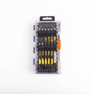 Hot Sale Heavy Duty Customized 40 Pcs S2 Steel Countersink Drill Bits Set Chrome Plating Wood Drilling Includes Adaptor Chuck