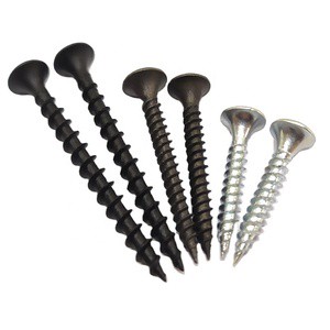 Wholesale Price Customized 3 Cm 4 Cm 5 Cm 6 Cm Black Gypsum Drywall Screw Fasteners Thread Forming Wood Screw Sale For Mid East