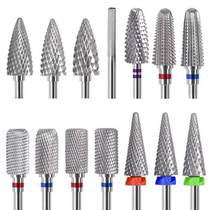 Super Long Carbide Tungsten Nail Drill Bits Multi-Grit Lightweight Corrosion Resistant for Left/Right Handed Fast Removal