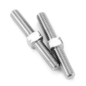 Heavy Duty Titanium Alloy M3 Left and Right Thread Dual Head Threaded Bar Double End Thread Rod Stud Bolt 14-50mm OEM