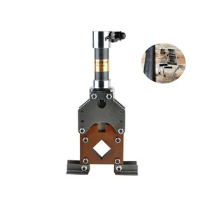 Portable Hydraulic Square Pipe Cutting Machine 50*50mm Angle Steel Cutter Electric Hydraulic Angle Iron Cutting Machine