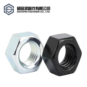 Galvanized hexagonal nuts for power tower construction projects (DIN 934 property class 4.8/6.8 sizes M8/M10/M12 fully threaded)