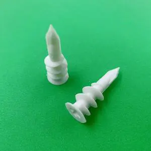 Plastic Screw Expansion Plugs for Plasterboards Fixing Curtains and Picture Frames Screw-in Nylon Expansion Screws