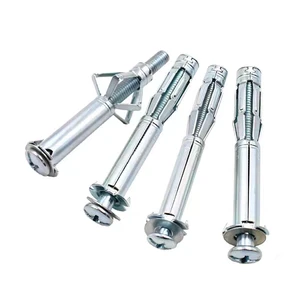 High Strength Carbon Steel Hollow Metal Wall Anchor Gypsum Board Expansion Screw Bolt Galvanized Hollow Brick Wall Anchors