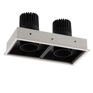 High Quality Square Lighting CRI 90 95 Single Double Triple Heads COB LED Downlight