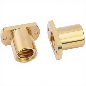 T25 copper flange nut for trapezoidal lead screw with lead (5-10mm)