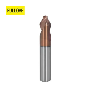 FULLOVE High Performance Solid Carbide Center Drill for Steel CNC Machining