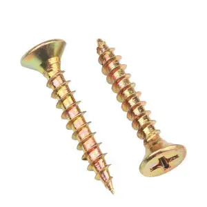 Customized M4*20/25/30/50mm Carbon Steel Flat Head Phillips Self-Tapping Screws Galvanized Wood Screws (C1022, Metric)