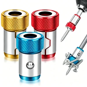 Magnetic Bit Holder Alloy Electric Magnet Powerful Ring 1/4 Inch/6.35mm Shank Magnetizer Phillip Drill Bits for Fastening Repair