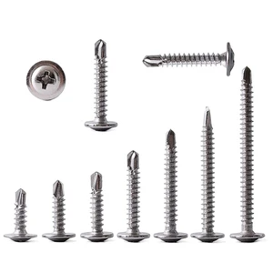 Self Drilling Screw Manufacturer Suppliers Wafer Head Screw Zinc Plated Carbon Steel Phillip Wafer Head Self Drilling Screw