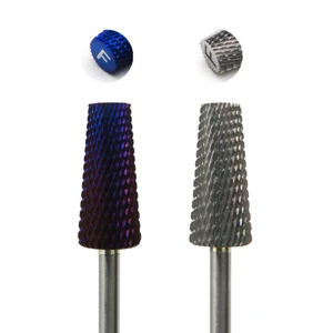 5in1 Drill Bits Safe Tapered Carbide Nail Drill Bits Gel Removal Nail Carbide Bur for Nail Drill