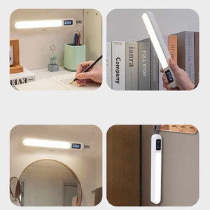 Study Drop Shipping Wall Reading Magnetic Table Bedside Lamp With Time Hanging Wireless Touch Charging Learning Led Night Light