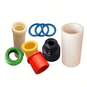 Nylon Bearing Sleeve / Bush Nylon Shaped MC Slider Pad Wear-resistant PC Bushing CNC Machining Of Plastic Parts