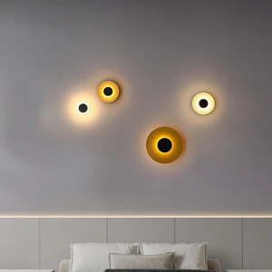Design Creative Minimalist Nordic Decoration Wall Lights Interior Bedside Indoor Modern Led Wall Lamps