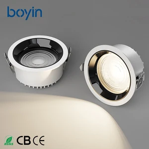 2026 Factory Price 12-15w 80mm IP54 Down Downlight Spot Lights Mini Anti Glare Led Ceiling Light Recessed Downlights 15w