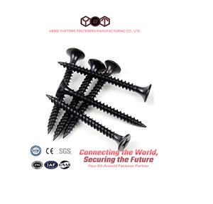 Pan Bugle Head Fine Coarse Thread Self-Tapping Black Oxide Carbon Steel M6 Drywall Screws Factory Price DIY Packing