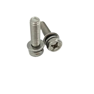 Shenghu Hex Head Cross Groove Combination Bolts Carbon Steel Multiple Specifications Fastener Sets GB/DIN Standard