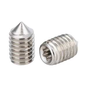 DIN 34827 Hexalobular Socket Torx Drive Cone Point Set Screws Headless Grub Screws M3 M4 M5 M6 Fasteners Manufacturers
