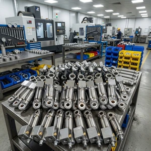 70mpa Light Wight Single Acting Center Hole Hollow Hydraulic Aluminum Cylinder Jack Hydraulic Cylinder 70mm
