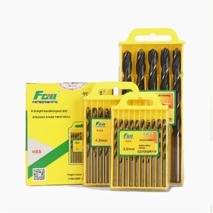 High Speed Steel Metric Chamfered Carbide Drill Bits 45 Point Angle AlTiN Coating Right Hand Conical Point for Metal Drilling