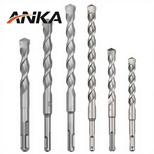 Factory Wholesale SDS Plus Rotary Hammer Drill Bit 4-20mm Tungsten Carbide Tip Masonry Drill Bit for Concrete Brick Stone Marble