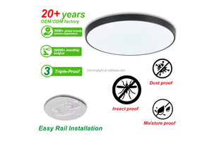 TUOMING 3-Proof Ceiling Lamp Modern Ultra Thin Dusty Proof AC220V 96W Daily White Light Suspended Ceiling Lights