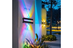 Home Indoor Decor Fancy Light Neon Outdoor Courtyard ABS Led Wall Lamp Lighting Wall Mounted RGB Wall Light