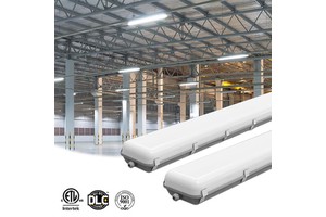 LED Tri Proof Light 4FT IP66 Waterproof Fixture for Industrial Warehouse Garage Parking and Tunnel Lighting