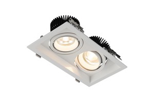 Manufacturer Single Head Spot COB Square Downlight 7w 12w 20w Adjustable LED Recessed Grille Ceiling Light Down Light