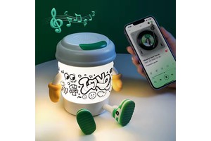 Cute Design Coffee Cup LED Night Light Warm White and Colorful Powered by Battery with Duck Shape for Living Room