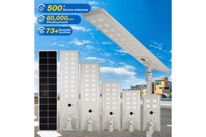 Outdoor Lighting Ip66 Waterproof 100W 200W 300W 500W 800W Die Casting Aluminum Integrated All In One Solar Led Street Lights