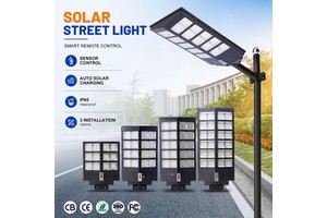 Country Road IP65 Waterproof Outdoor StreetLight ABS 500w 1000w 1500w 2000w Integrated All in One LED Solar Street Light