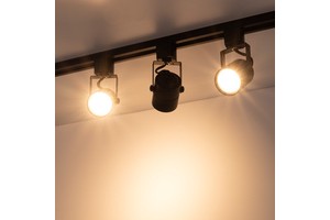 ETL Listed Modern Luxury Exhibition Hall Lighting Essential Black Aluminum Alloy 80W Round LED Track Light
